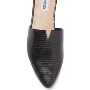 NWT Steve Madden Black Crocodile Ally Slip-On Mule